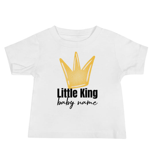 Little King Personalizable Baby Jersey Short Sleeve Tee
